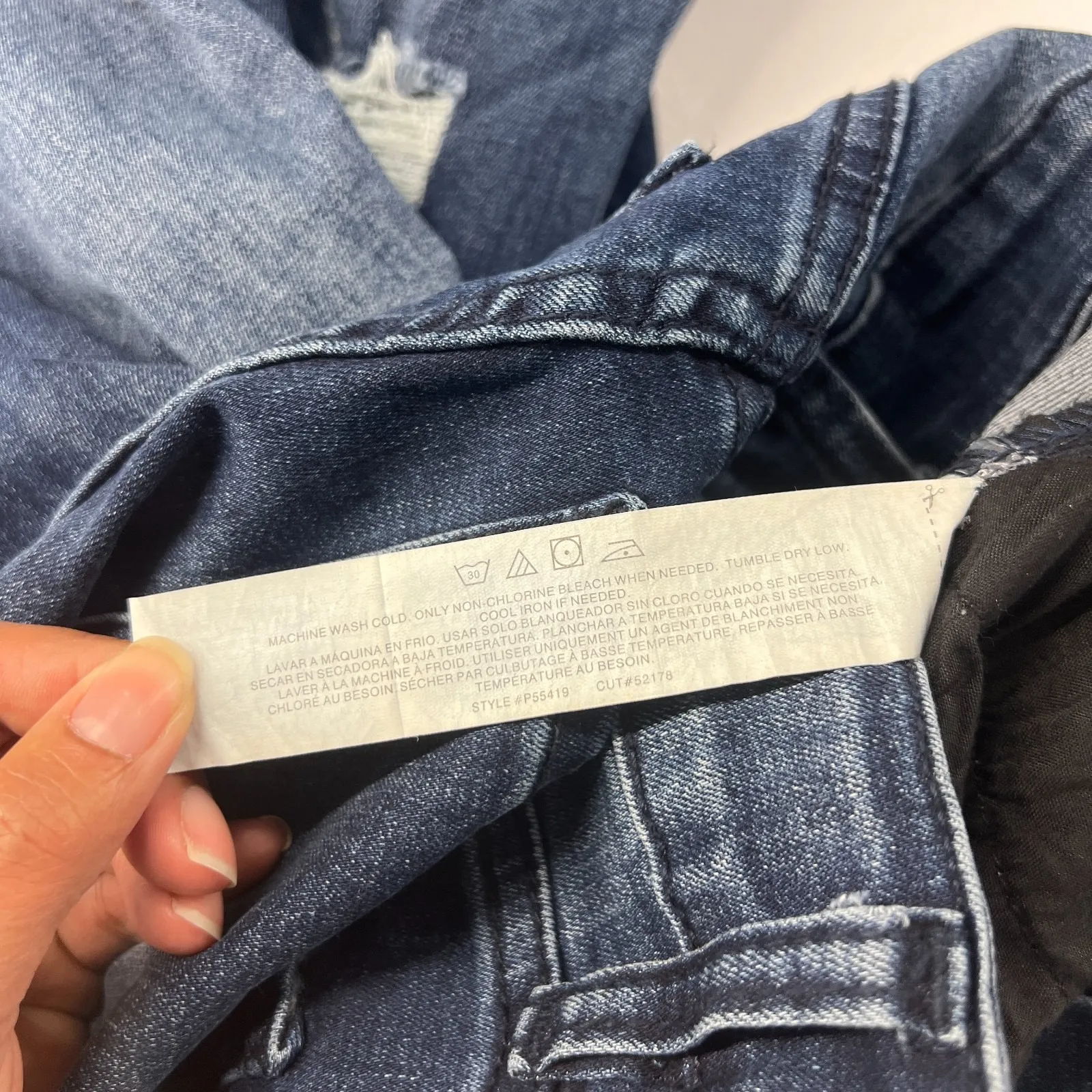 YMI Gigi Fit Flared Jeans Womens 3 Blue Denim Cotton Stretch High Rise Raw Hem - Image 15