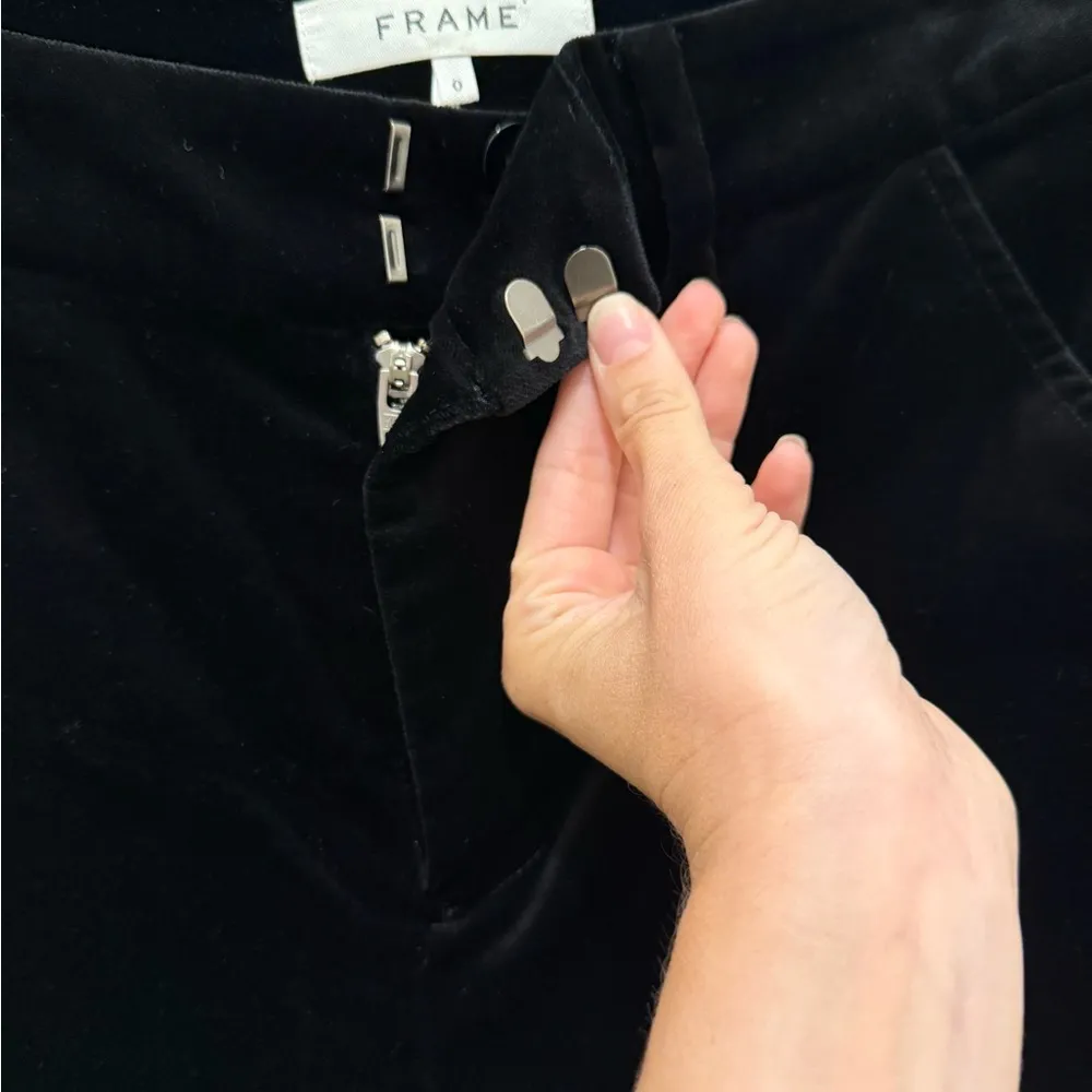 FRAME velvet cropped trousers - Image 4