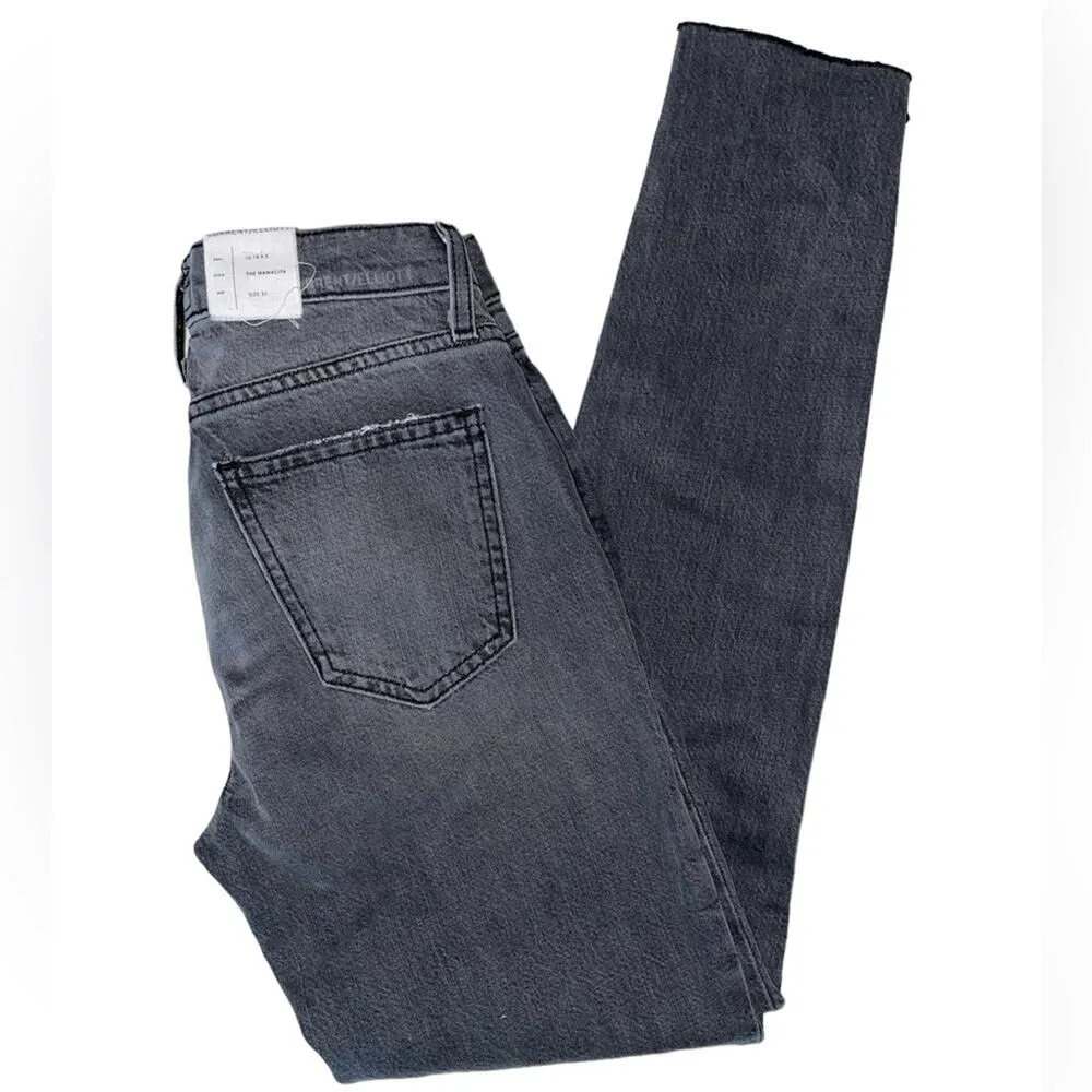 Current Elliott Mamacita Black Wash Denim Jeans size 25 - Image 2