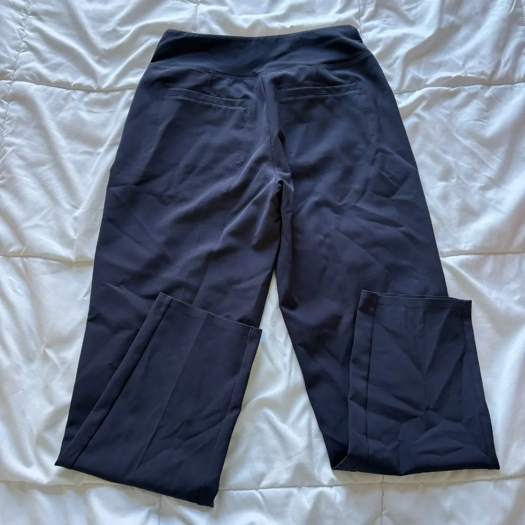 Athleta Womens Size 2 Pants Navy Blue Slim Straight Pull On Office Casual - Image 9