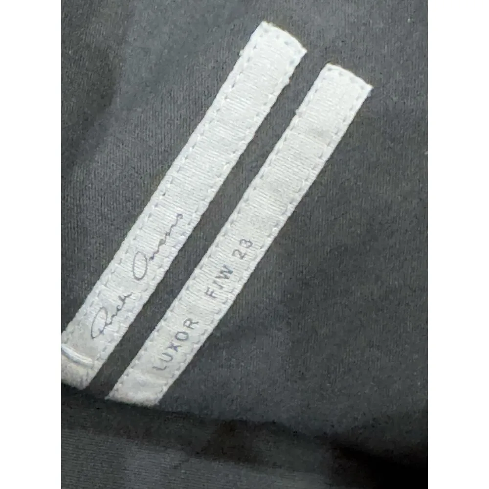 RICK OWENS leather blend Athena Mini Dress In Metallic Acid IT 40 / US 4 nwt Green Size undefined - Image 11