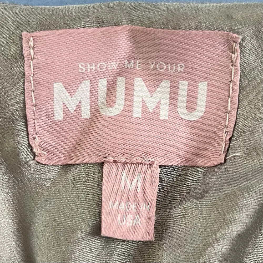 Show Me Your Mumu Verona Cowl Moss Green Luxe Satin Midi Bridesmaid Dress - Image 6