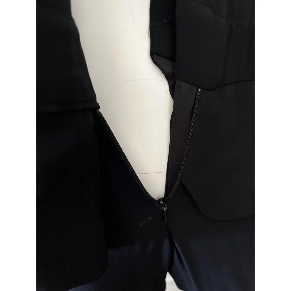 A.L.C. Sleeveless tuxedo Black Vneck wrap style Blazer Jumpsuit pantsuit XS - Image 16