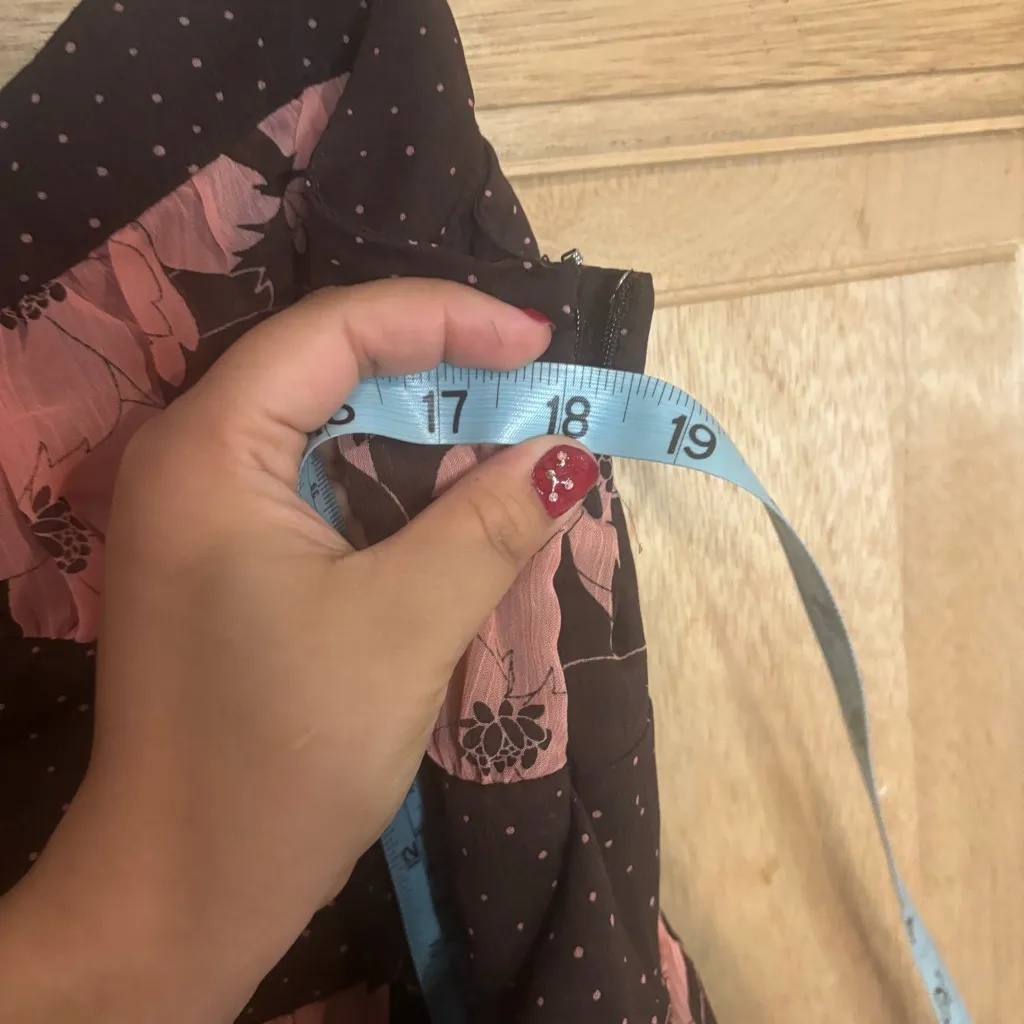 Mixit women’s intage Side Zipper Floral Top Small 90’s Coquette‎ Cottage - Image 5