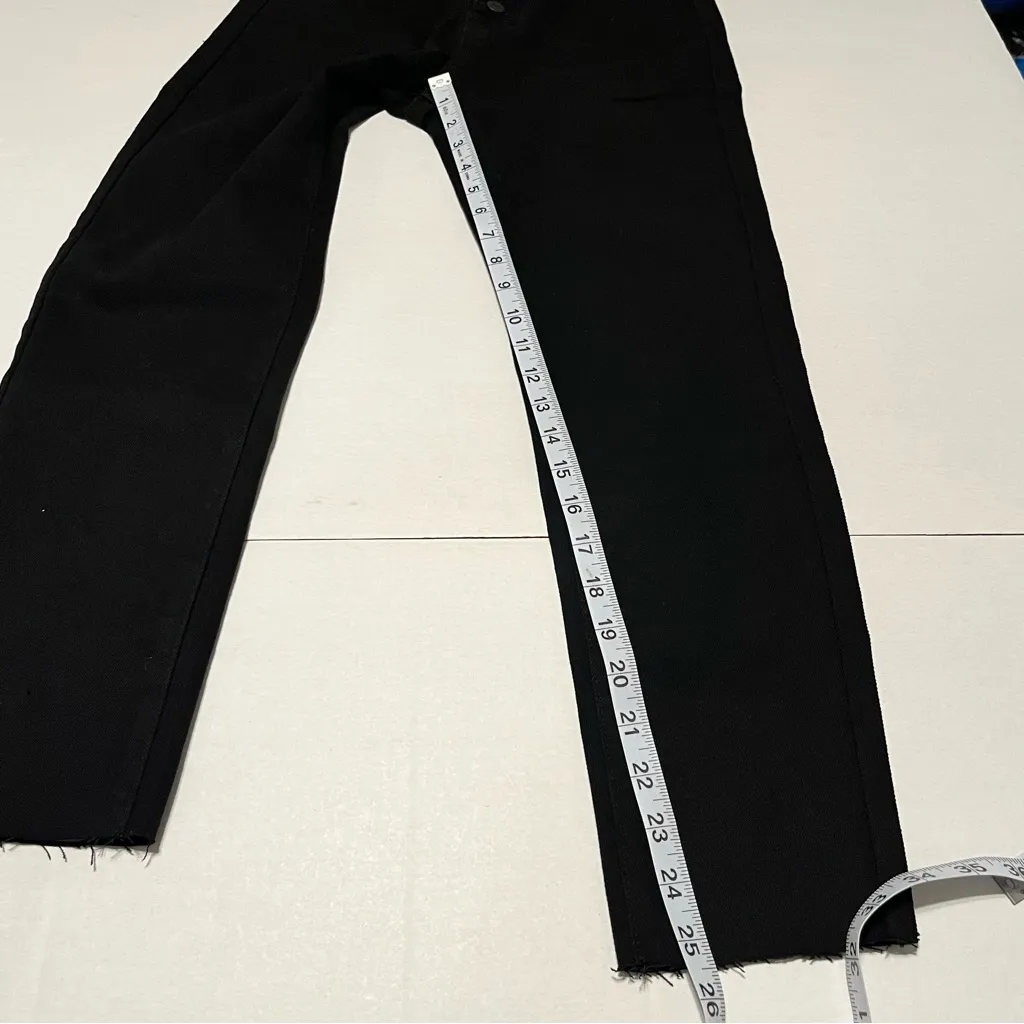 YMI Vintage Dream Women Size 7 / 28 Black High Rise Ankle Jeans Button Fly‎ NEW - Image 8
