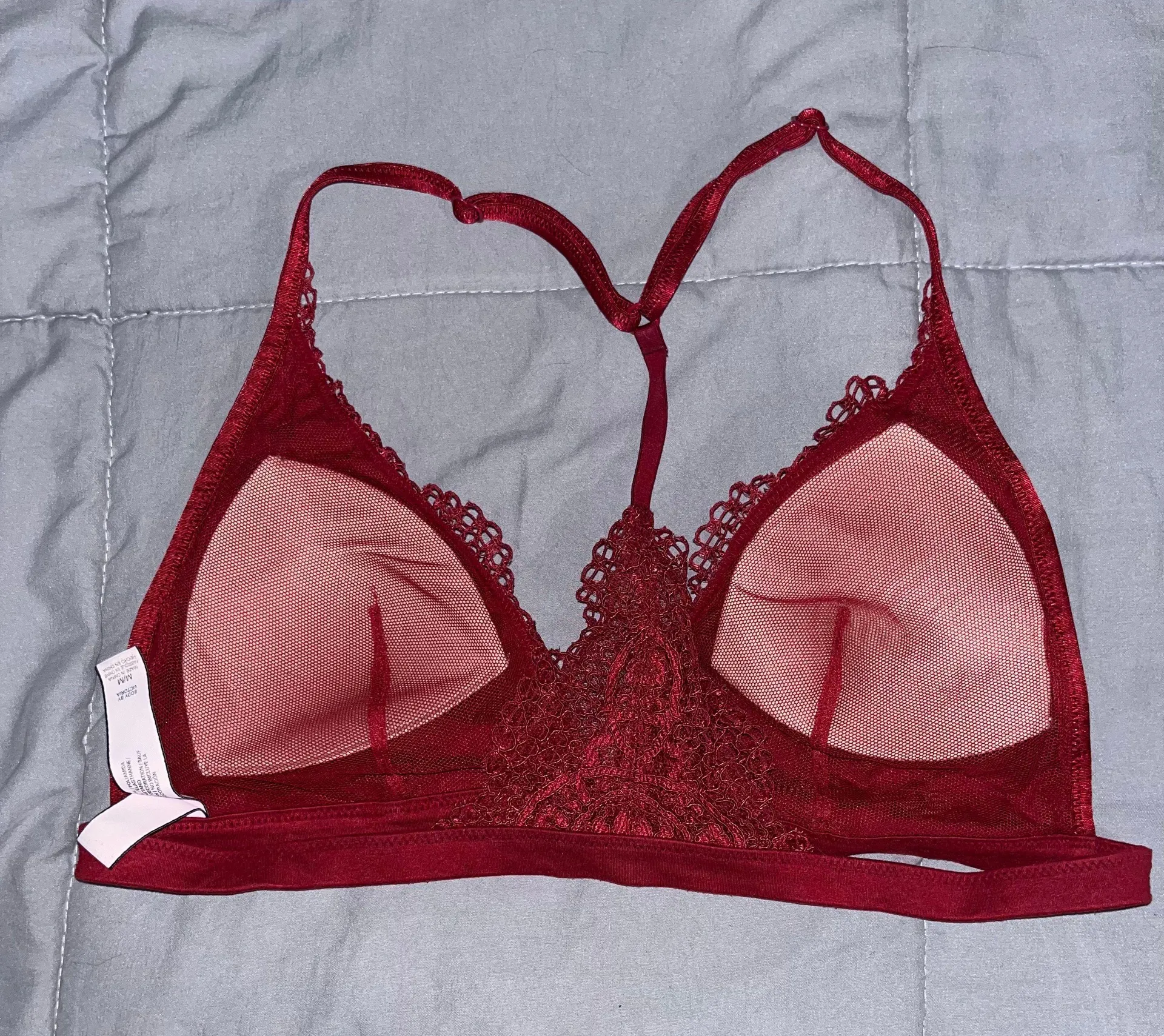 VS Red Lace Bralette - Image 5