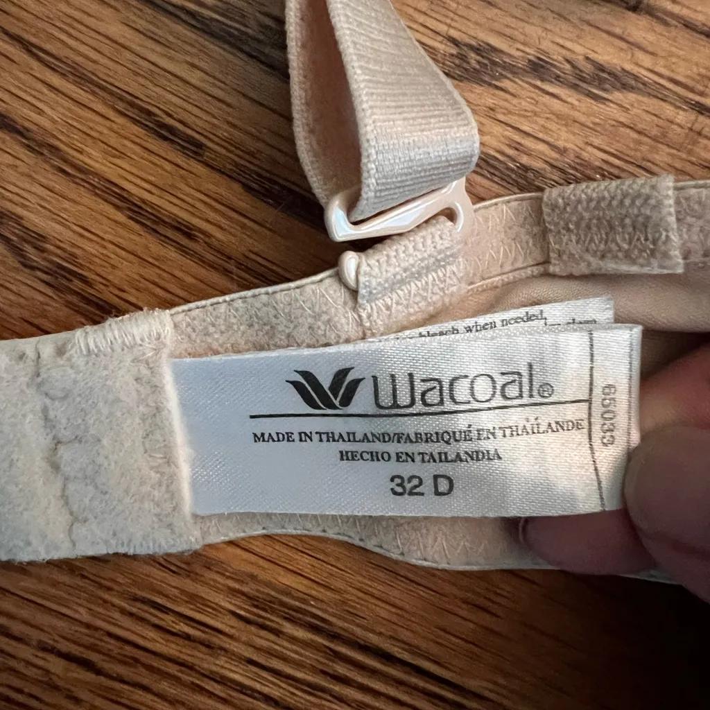 Wacoal Perfect Contour No Wire Convertible Bra 65033 Beige 32D - Image 2