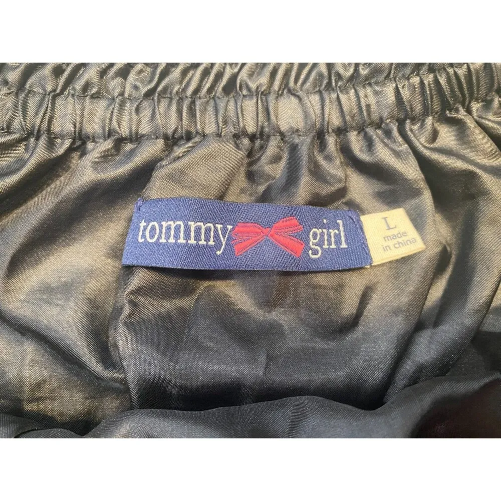 Tommy Girl Tommy Hilfiger Bow Print Mini Skirt Size L - Image 6