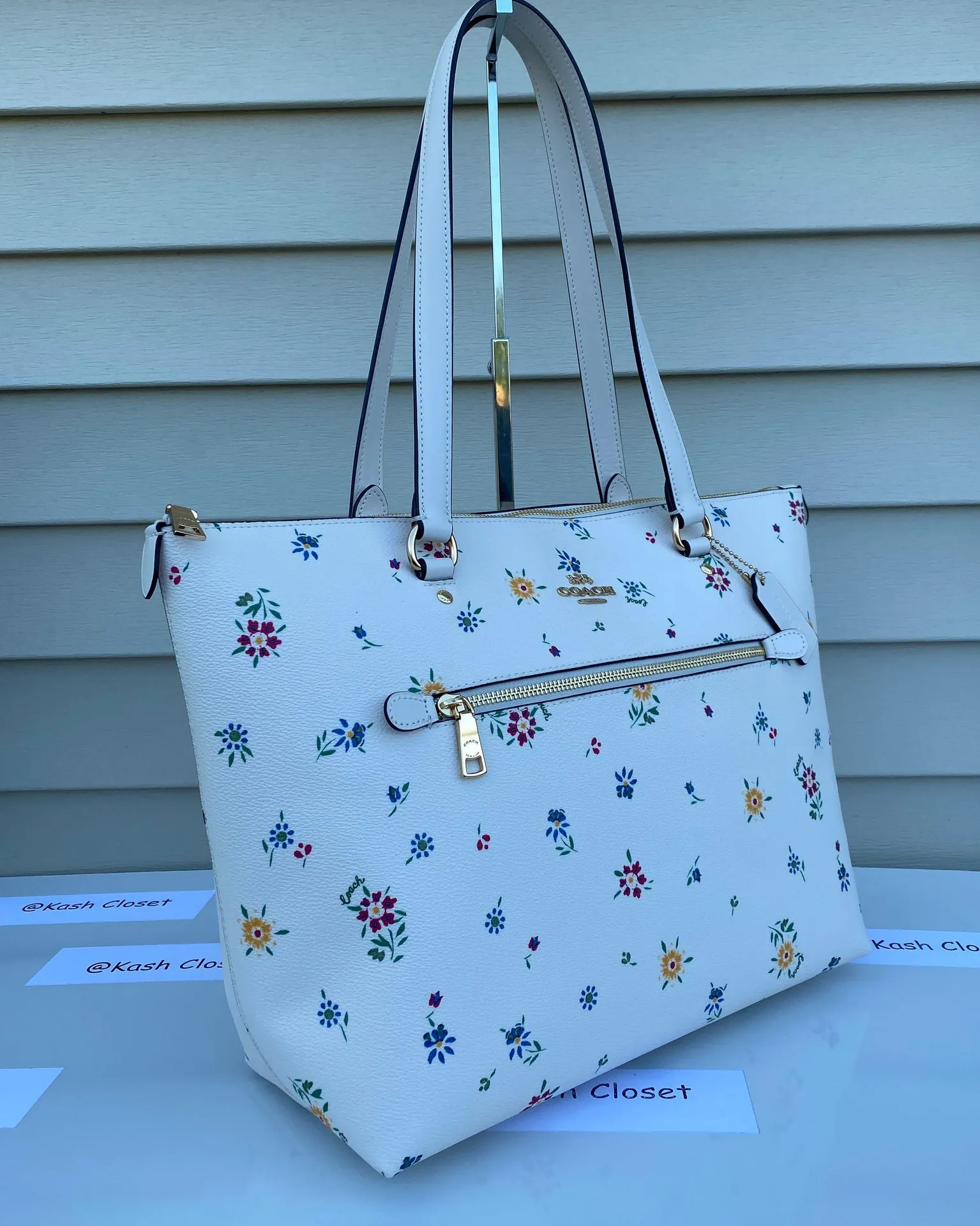 Coach Wildflower Printed Gallery Large Tote -Chalk Multi - Image 3