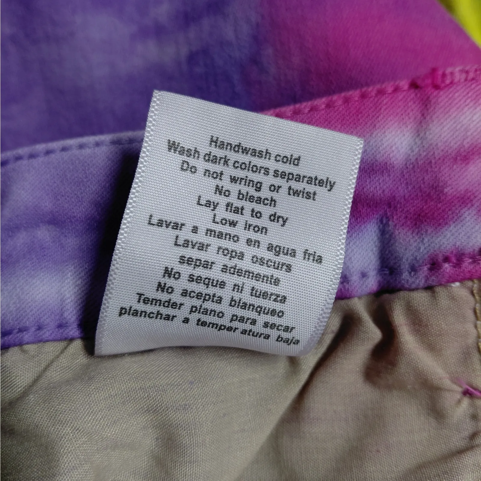 Judy Blue Snow Cone Tie Dye Denim Shorts Women Medium Cut Off High Waist Casual - Image 9