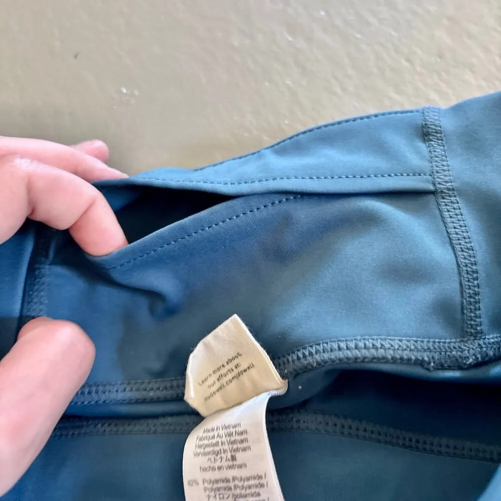 Madewell MWL Form High-Rise 25" Blue Leggings Medium - Image 10