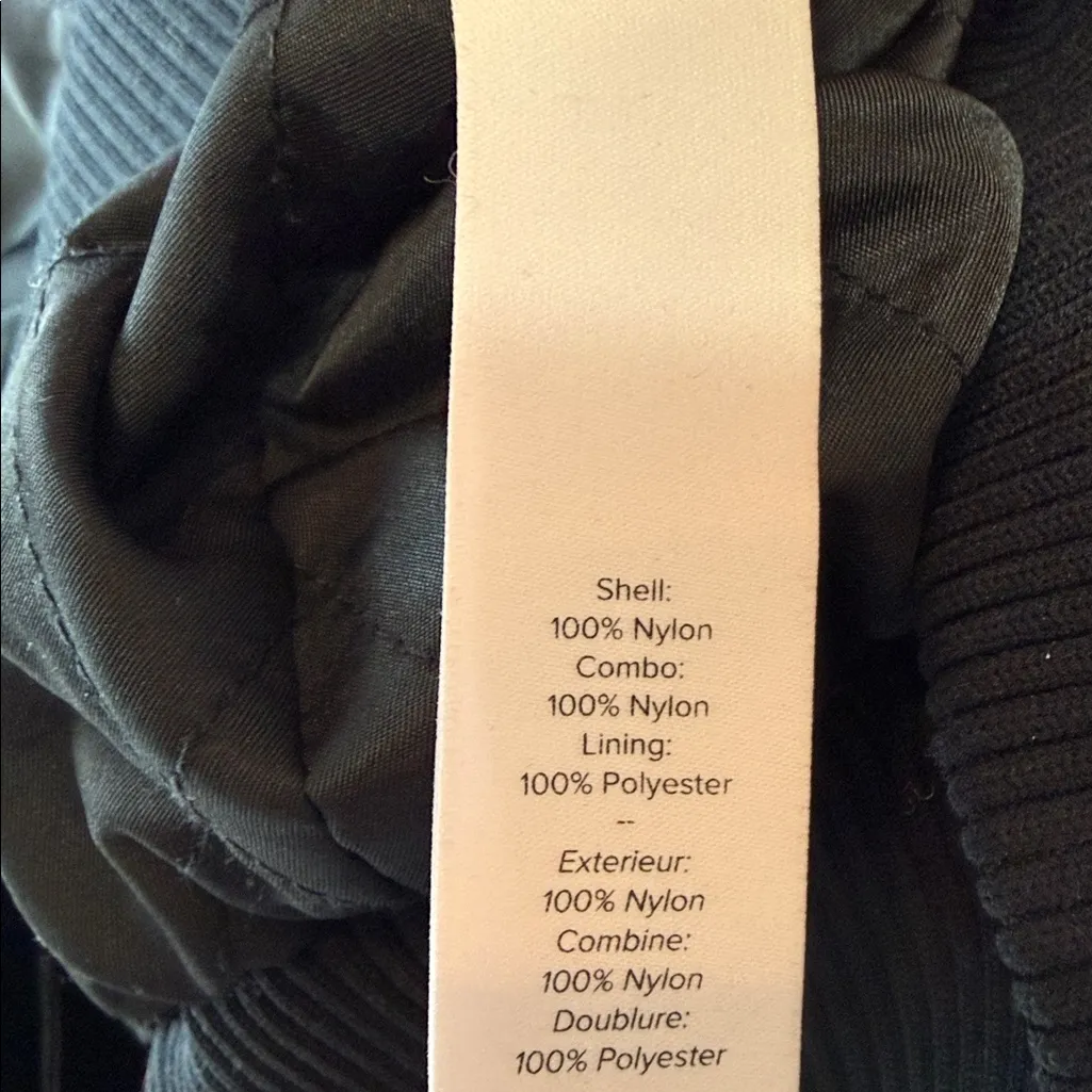 Cinq A Sept Black Bomber Jacket Lace Up Size XS - Image 9