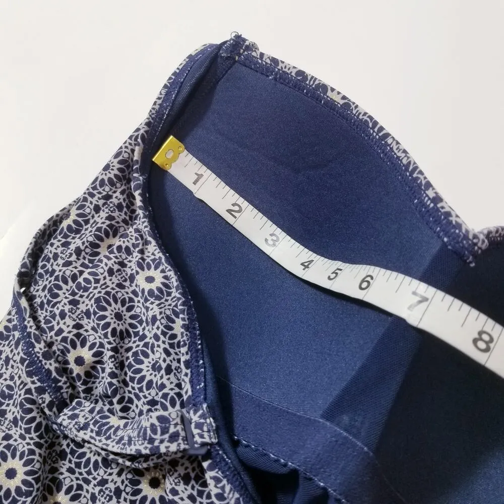 Nip Tuck Swim Blue One Piece Swim Suit Built in Bra Ruched Size 12 - Image 7