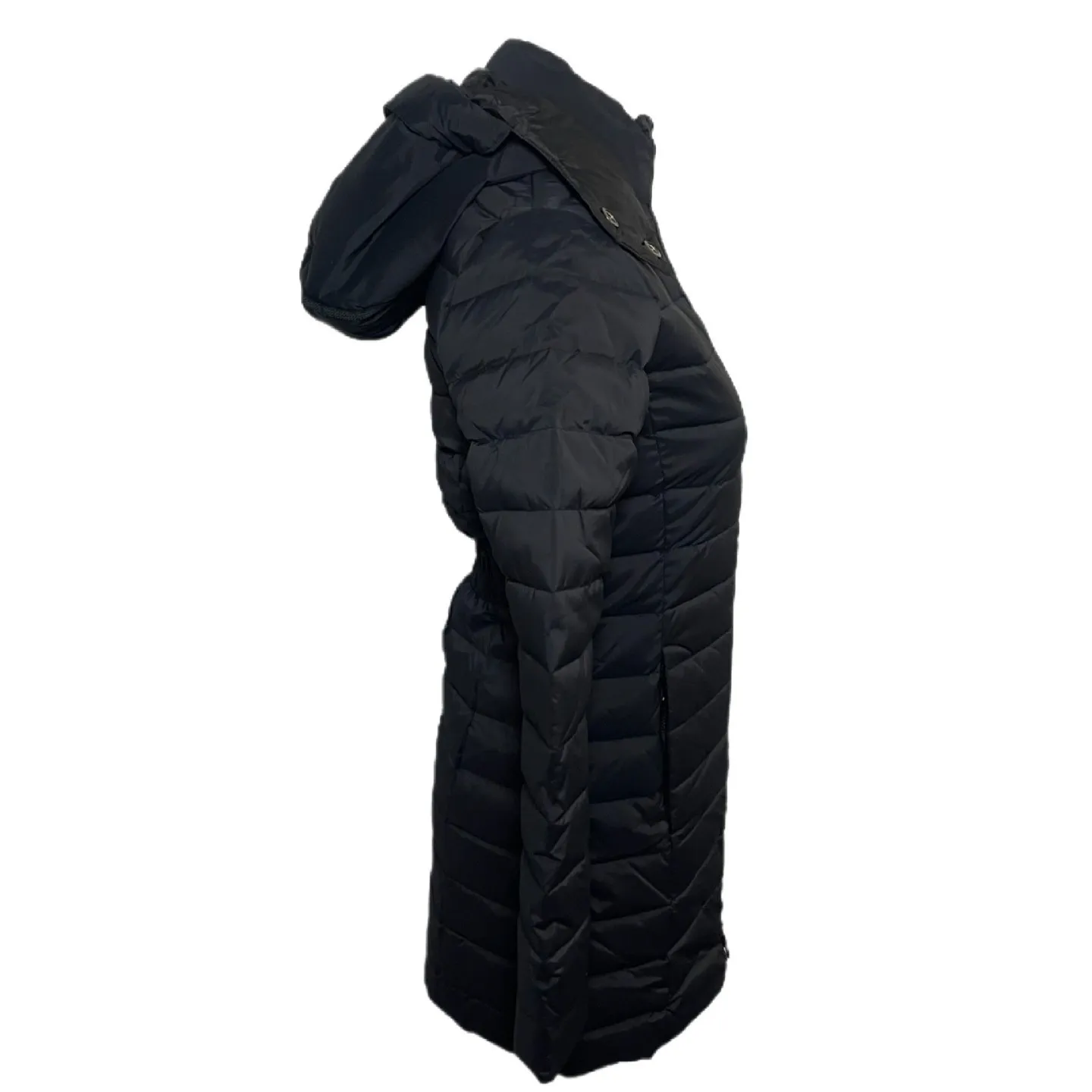 WHITESKY Women's Down Jacket XXS – Waterproof, 650+ Fill, Removable Hood Black - Image 4