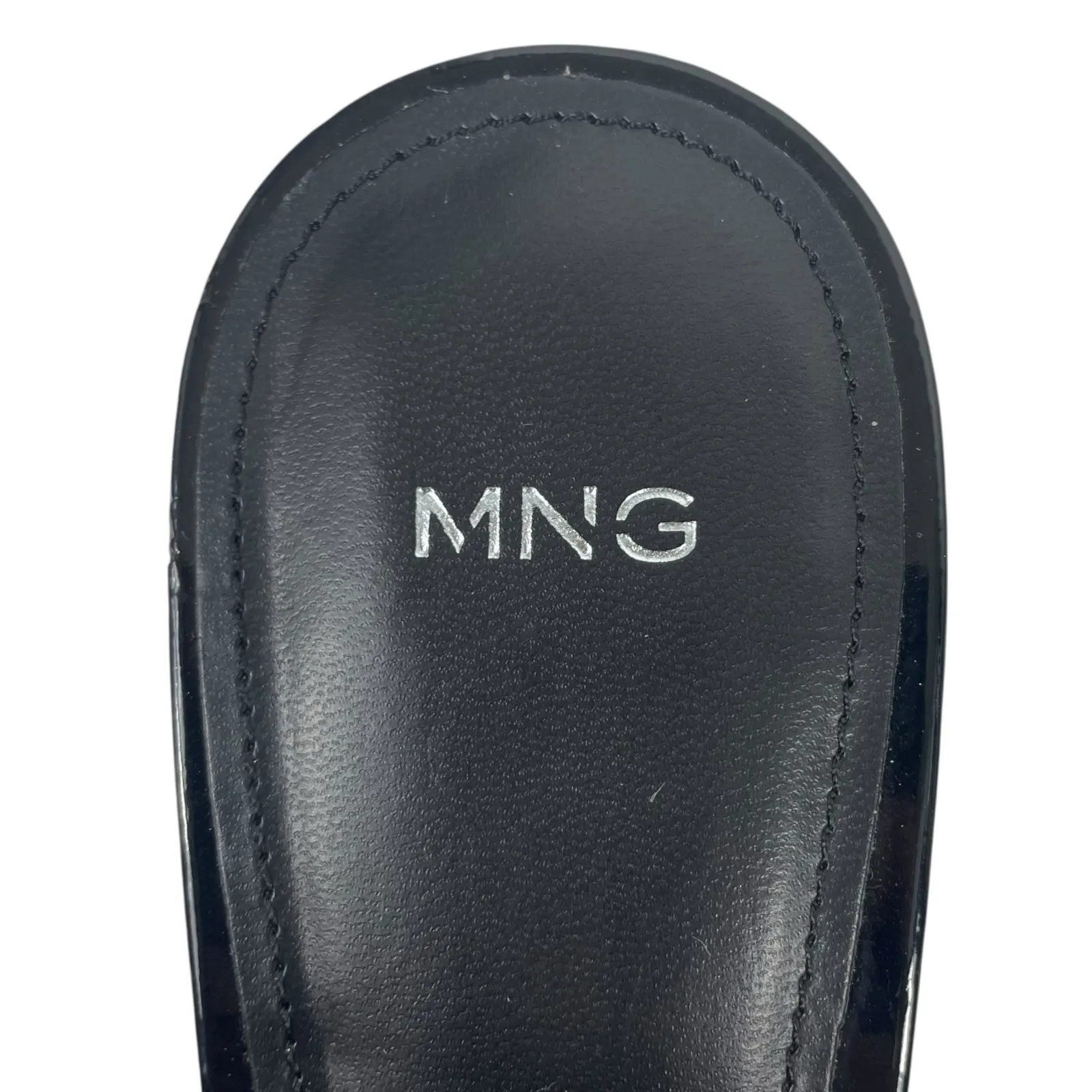 Mango MNG Rhinestone Slingback Kitten Heel Pump Black Size 40/ US 9 - Image 10