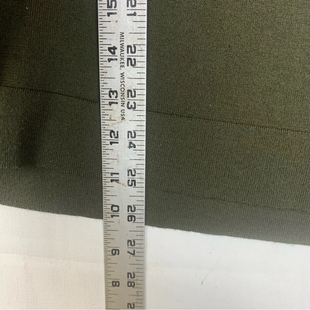 Wool & Co size small Olive green long sleeve shirt wool blend base layer coolmax - Image 5