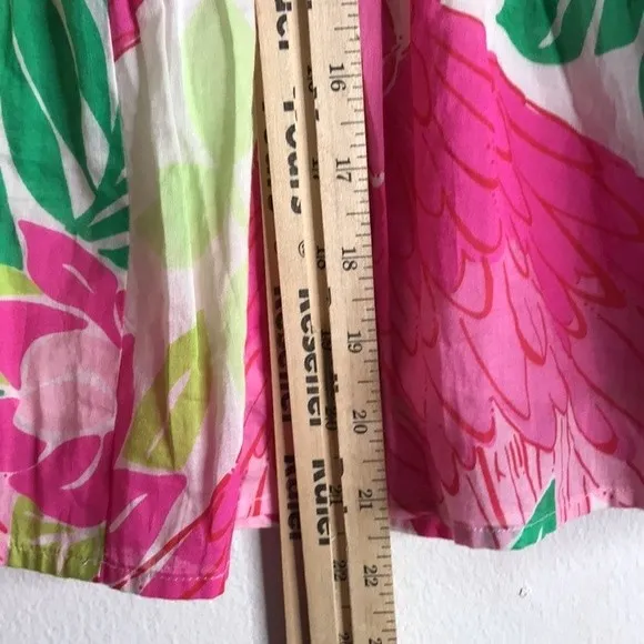 Lilly Pulitzer Ports of Caw Parrot Tiered Skirt colorful beachy size 6P - Image 9
