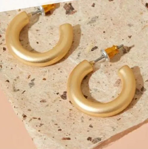 Sanctuary Project Gold Mini Hoop Earrings - Image 4