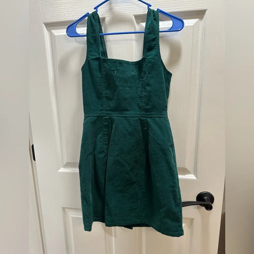 Urban Outfitters green corduroy button up dress - Image 4