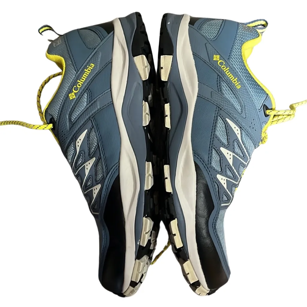 Columbia Wayfinder Outdry Womens Blue and Yellow Shoes - Image 2