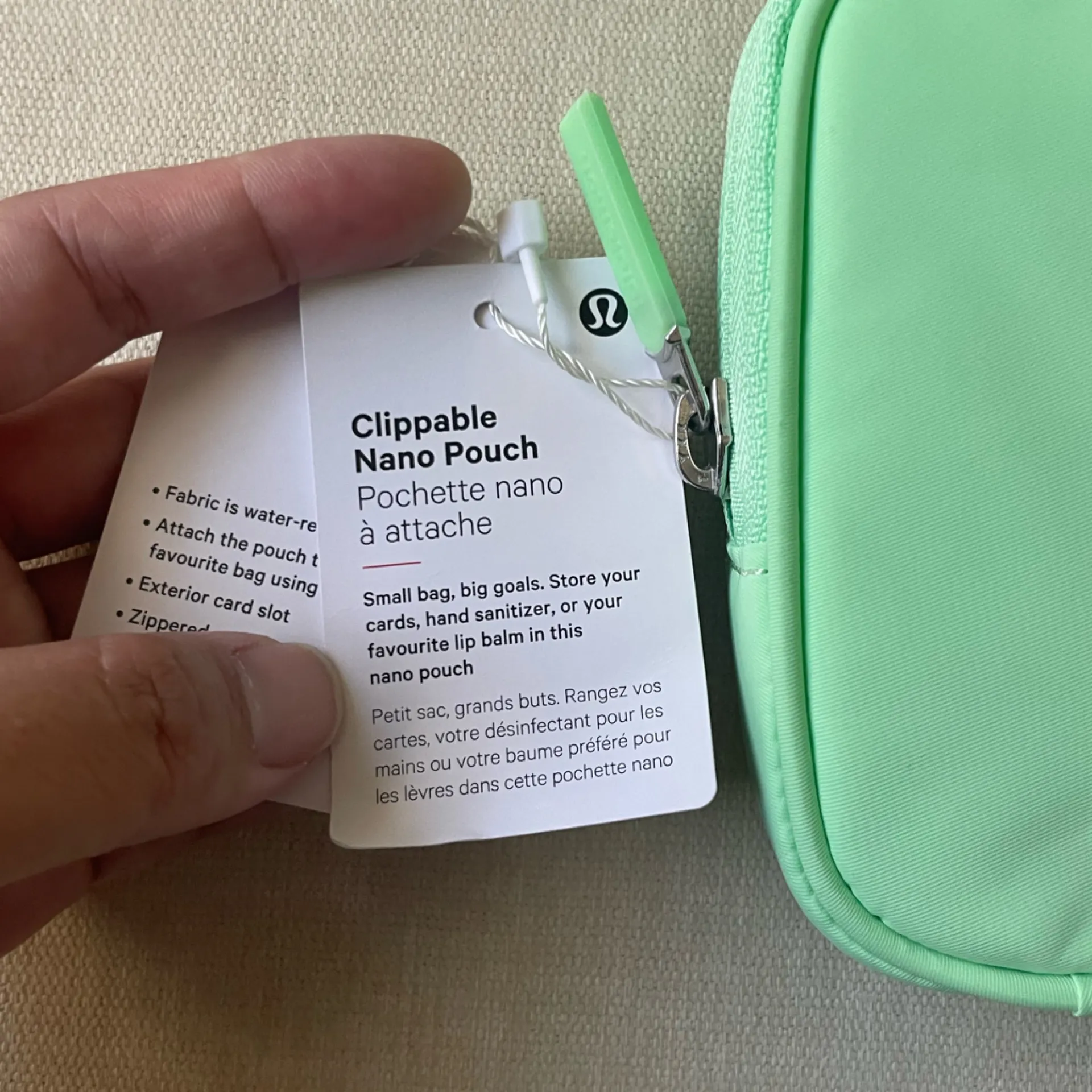 Lululemon Clippable Nano Pouch - Citra Lime - Image 7