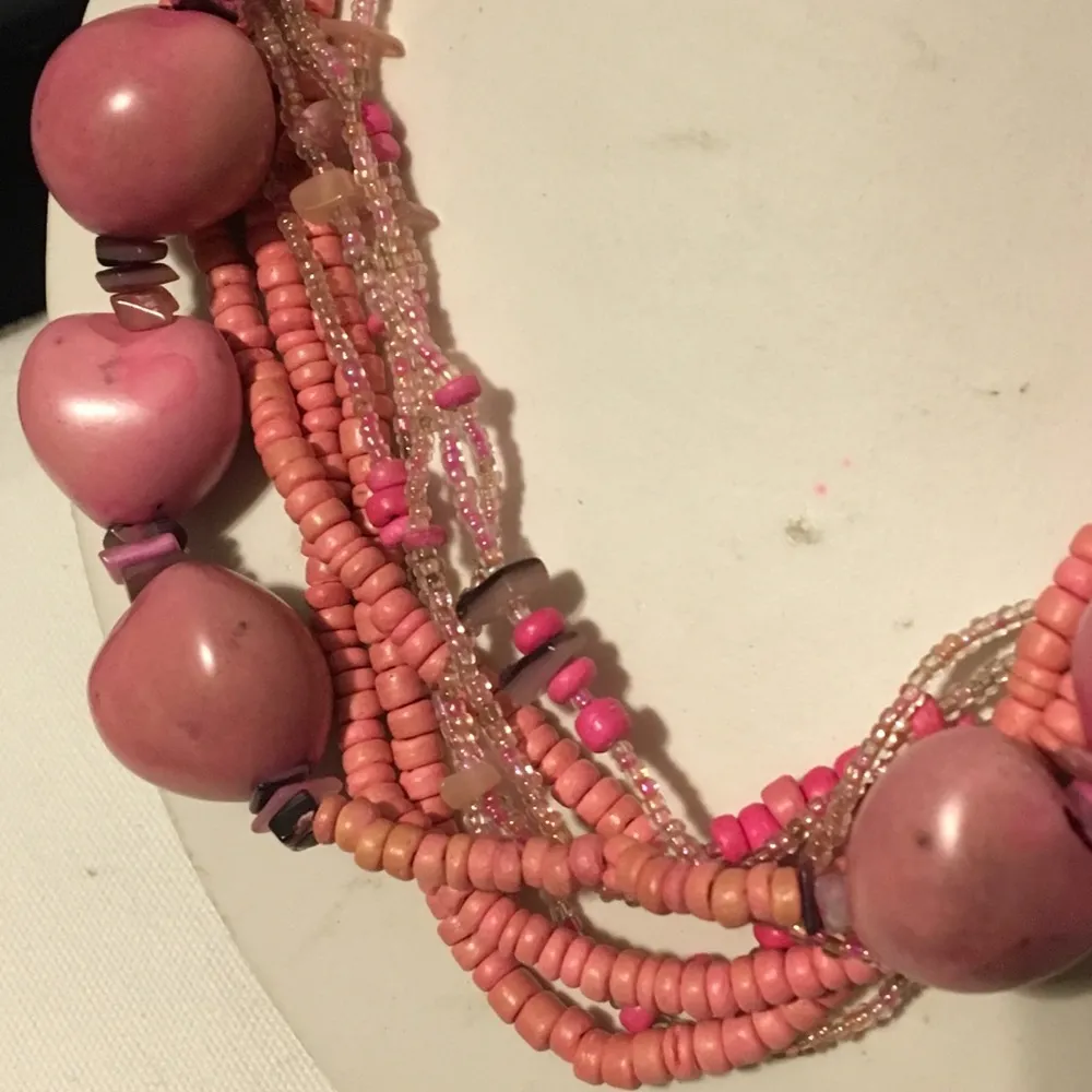 Pink Beaded Necklace - Image 2