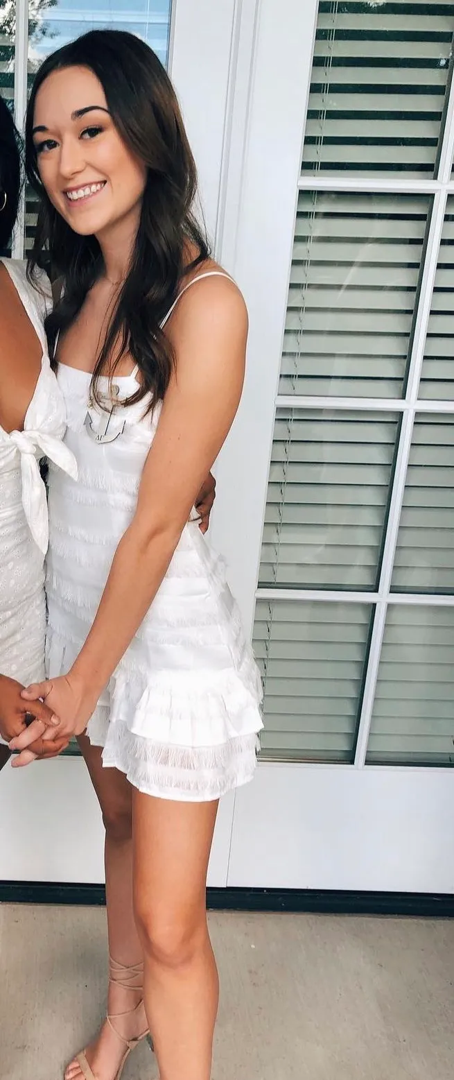 White Frilly Dress - Image 2