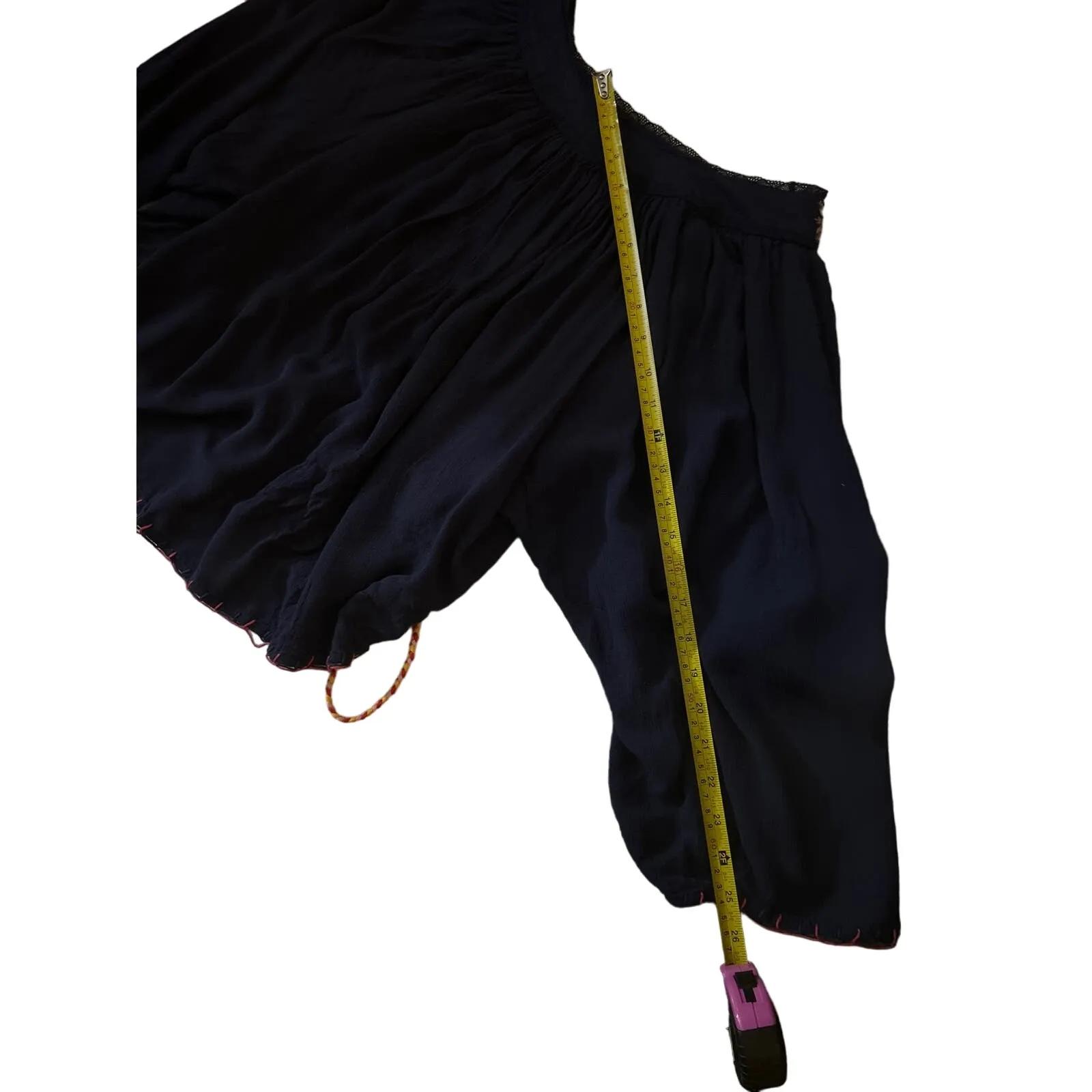 Rocks & Indigo Embroidered Floral Top M Boho Hippie Costal Cowgirl Coconut Girl Orange Size M - Image 11