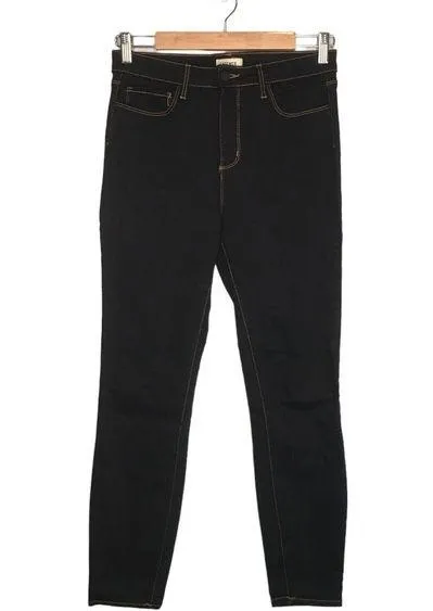 New L’Agence Womens Size 25 Margot High Rise Skinny Jeans Black - Image 1