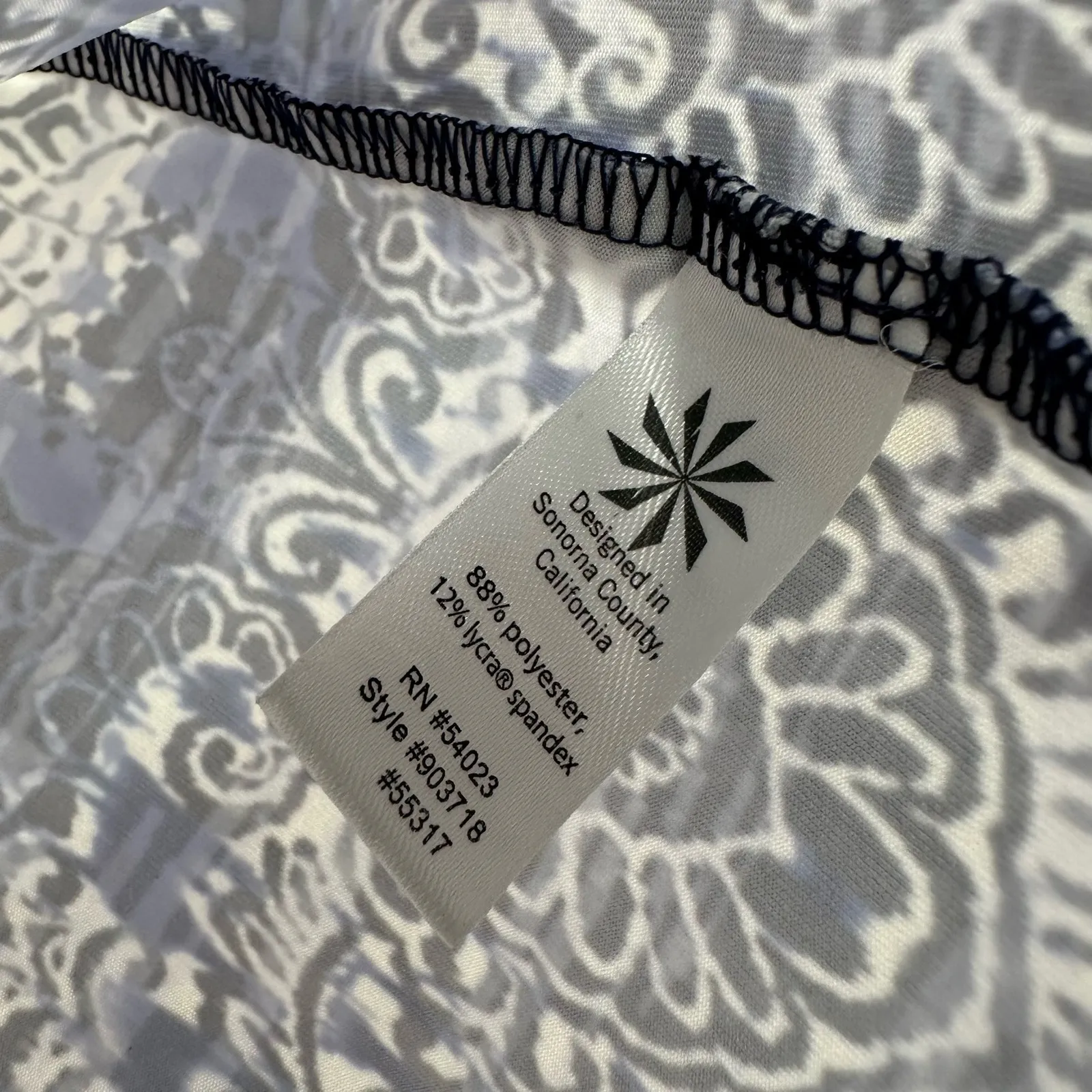 Athleta Size Large Tank Purple Paisley Sleeveless Yoga Gym Exercise Athleisure‎ - Image 4