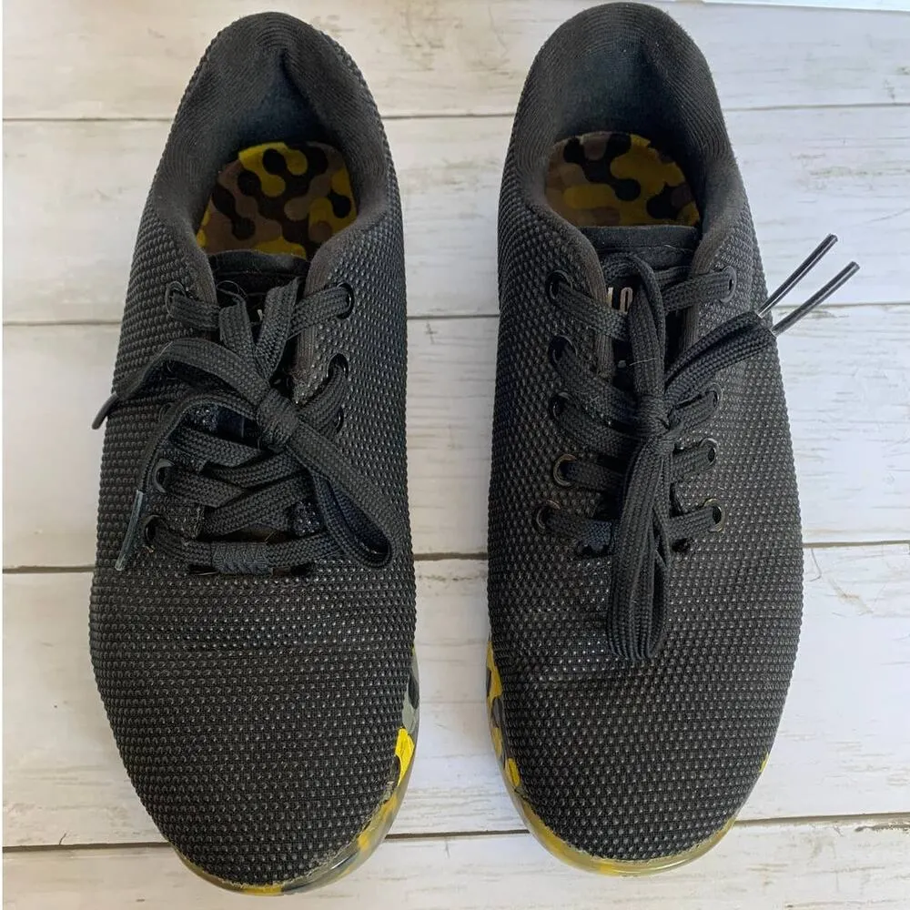No Bull Radial Outwork Trainer Sneakers in Black/Yellow - Image 3