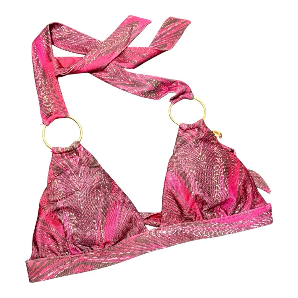 BELLISSIMA SWIMWEAR Montecarlo Pink Halter Bikini Top - Image 3