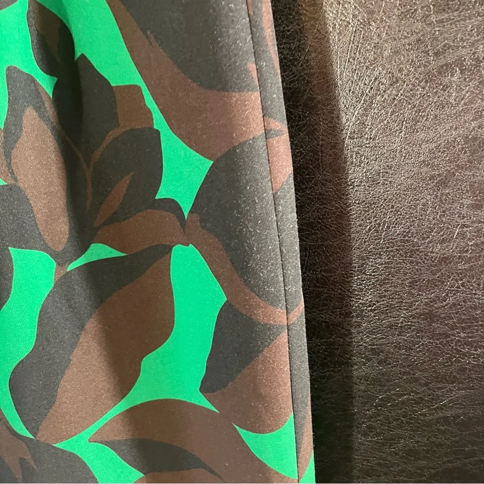 Milly Green‎ Floral Print Skirt Size 4 - Image 8