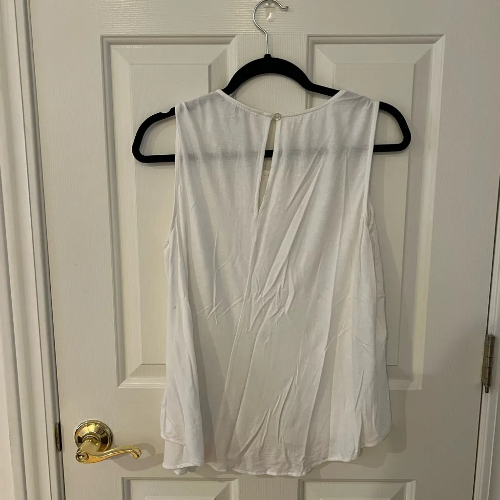 Daniel Rainn White Sleeveless Tank Top - Image 4