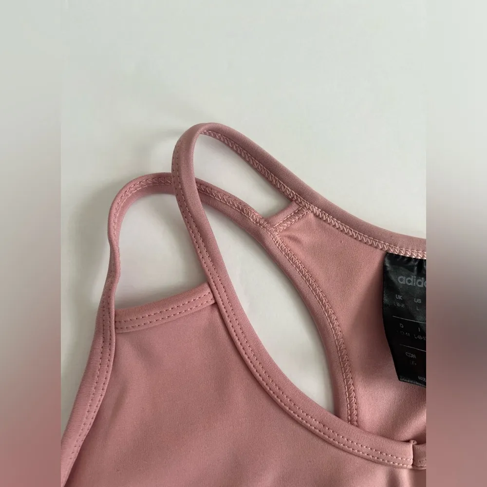 Active Wear Spaghetti Straps Climalite Sports Bra Size L - Image 5