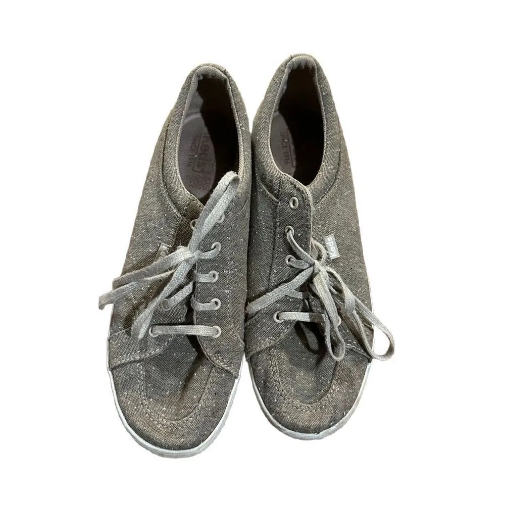 Keds Center Slub Low Top Sneakers Women’s 7.5 specked dream Gray White Soles - Image 2