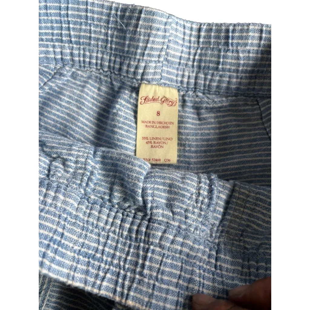 Faded Glory  Women's Striped Loose Fitting Shorts - Image 4