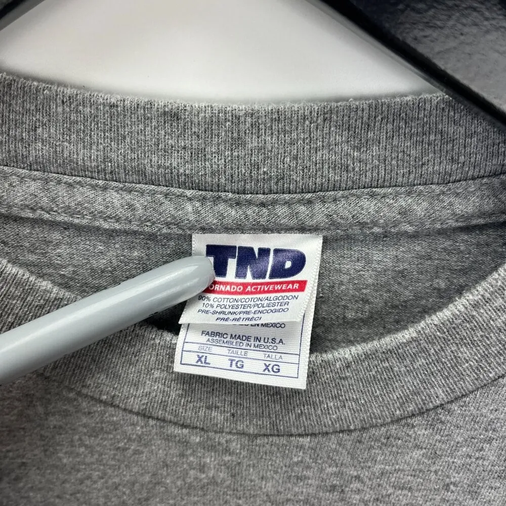 Las Vegas Graphic Tee Large Gray Vintage Y2K Unisex Fit - Image 4