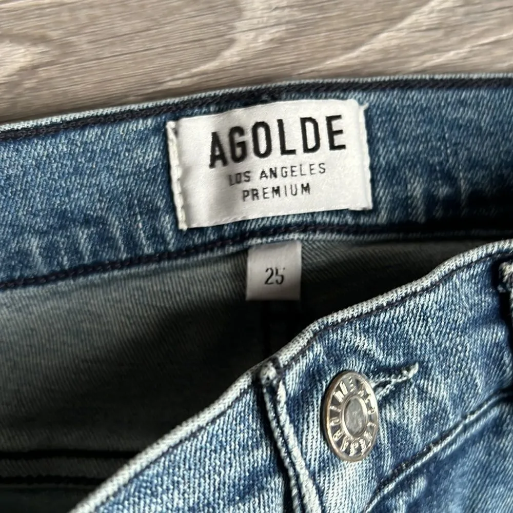 Agolde Distressed Sophie Hi-rise Skinny Jeans - Image 7