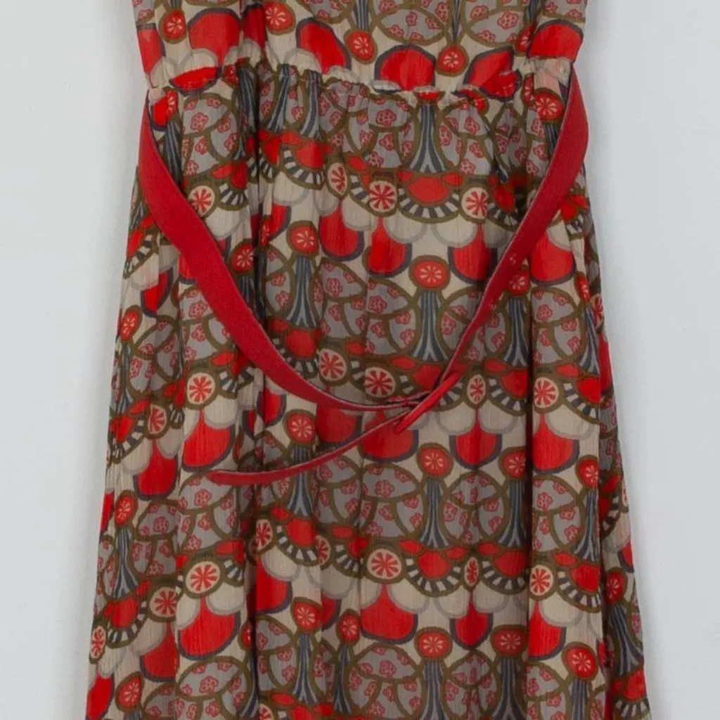 Alice + Olivia Womens Silk One Shoulder Geometric‎ Mini Dress Belt Summer Travel - Image 5