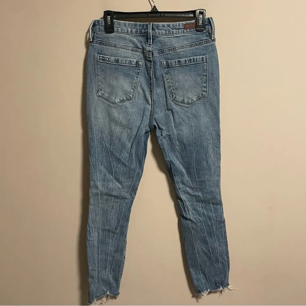Blank NYC The Lafayette Jeans High Rise Wide Flare Straight Distressed- Size 27 - Image 5