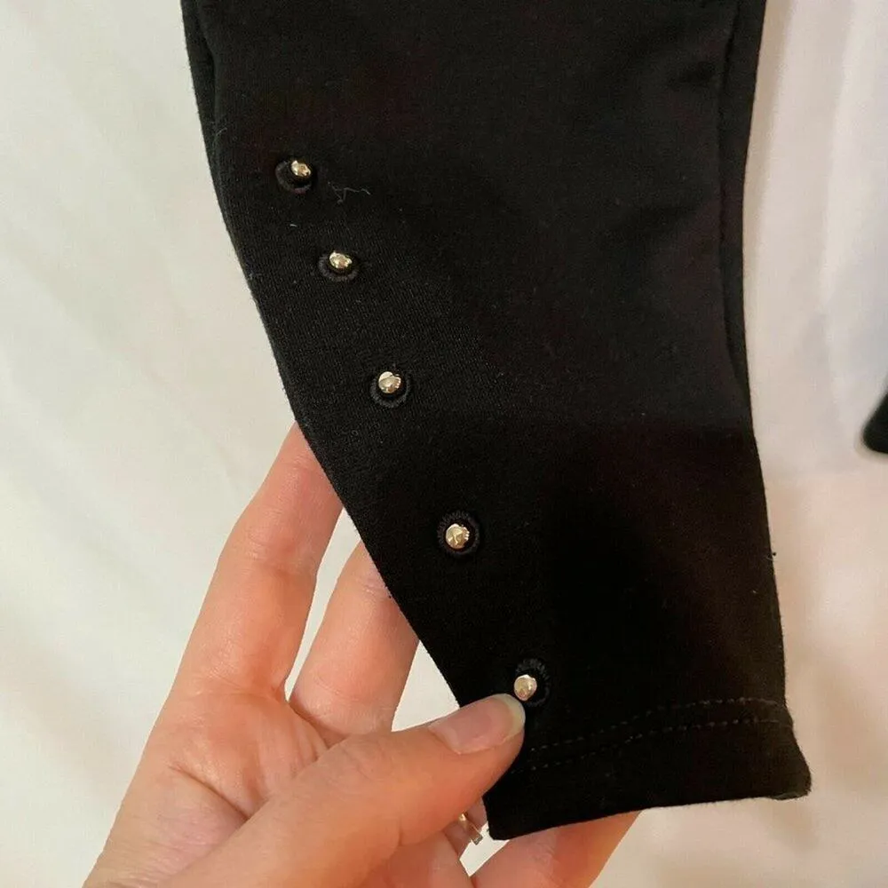 White House Black Market Womens Black Elastic Wais - Image 3