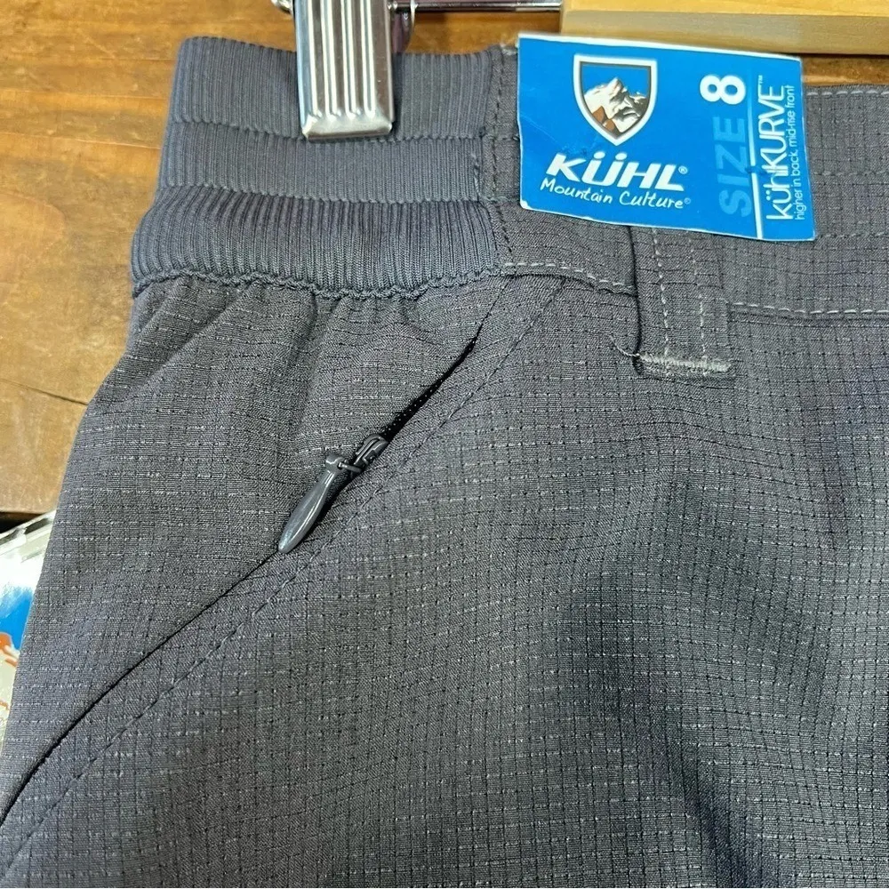 New KUHL Trekr Skort Hiking Skirt RN108846 Outdoor Gray Tech Travel Skort Sz 8 - Image 6