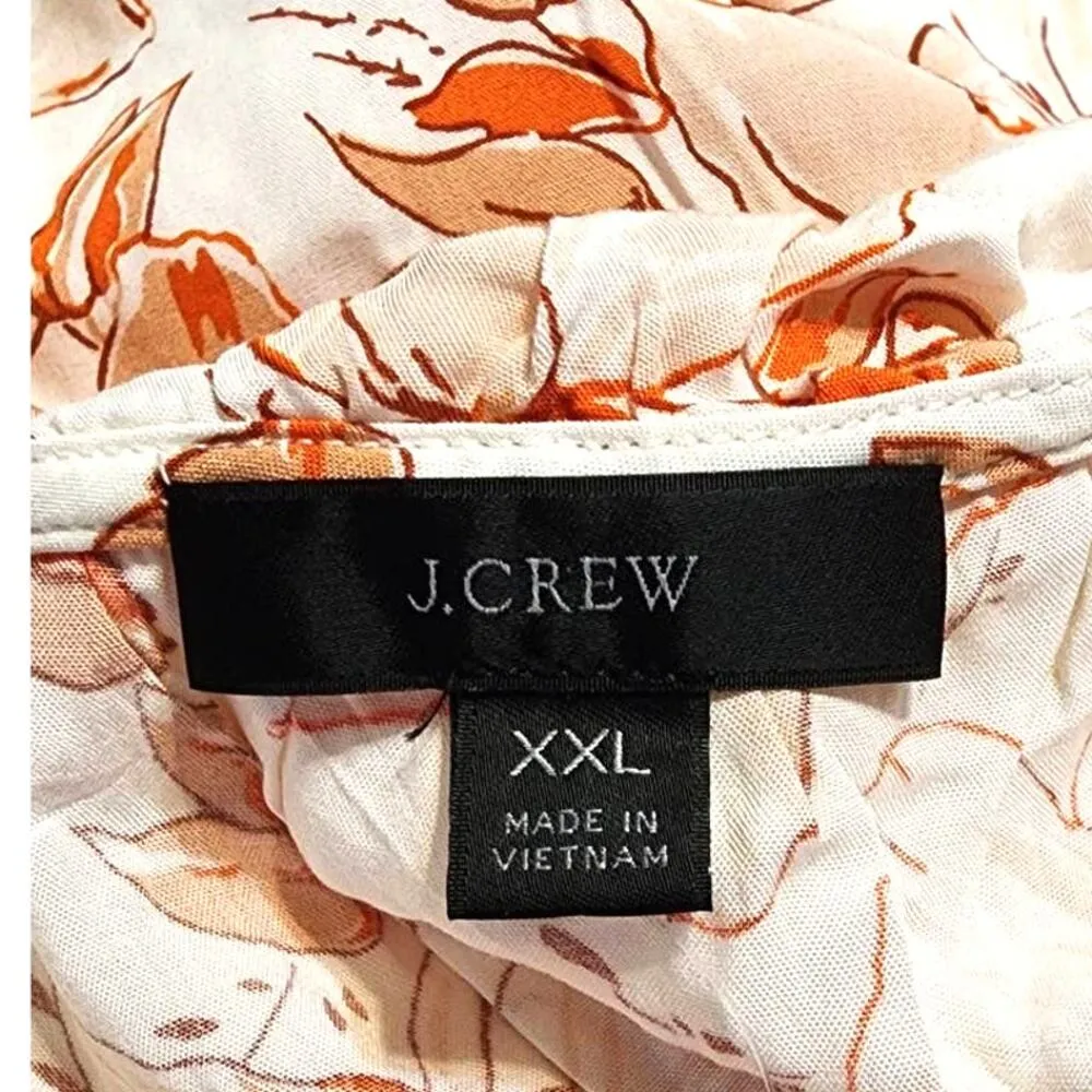 J Crew Tiered Mini Dress with Pockets in Breezy Blooms Floral Print XXL NWT - Image 3