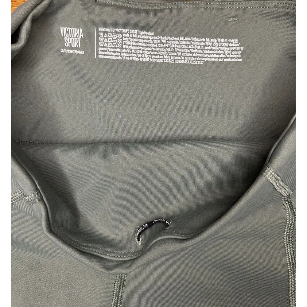 VICTORIA'S SECRET  SZS SPORT KNOCKOUT TIGHT PANT POCKET MESH CADETTE OLIVE GREEN - Image 5