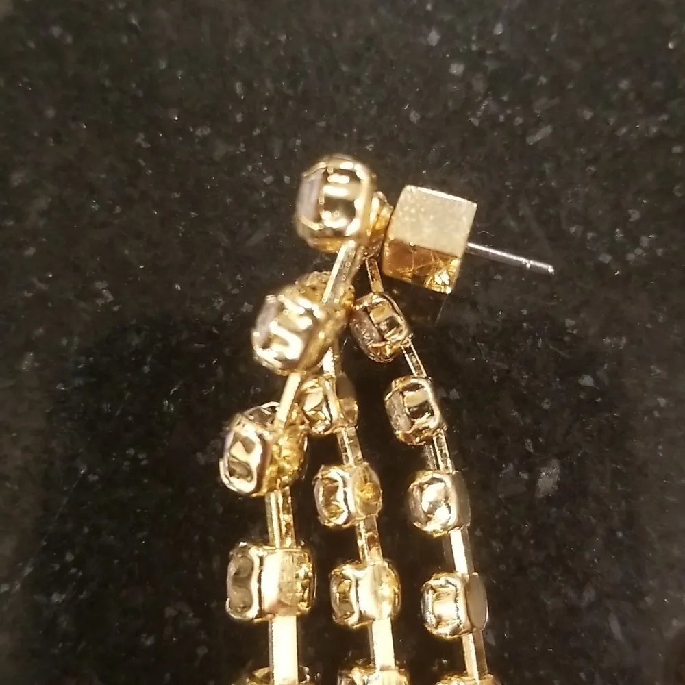 💕TRINA TURK💕 Crystal Fringe Earrings ~ Swarovski Crystals NWT - Image 8