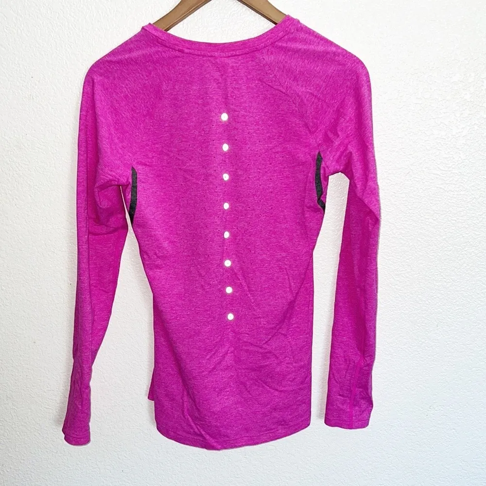 New Balance NB Dry Hot Pink Long Sleeve Running Shirt - Image 6