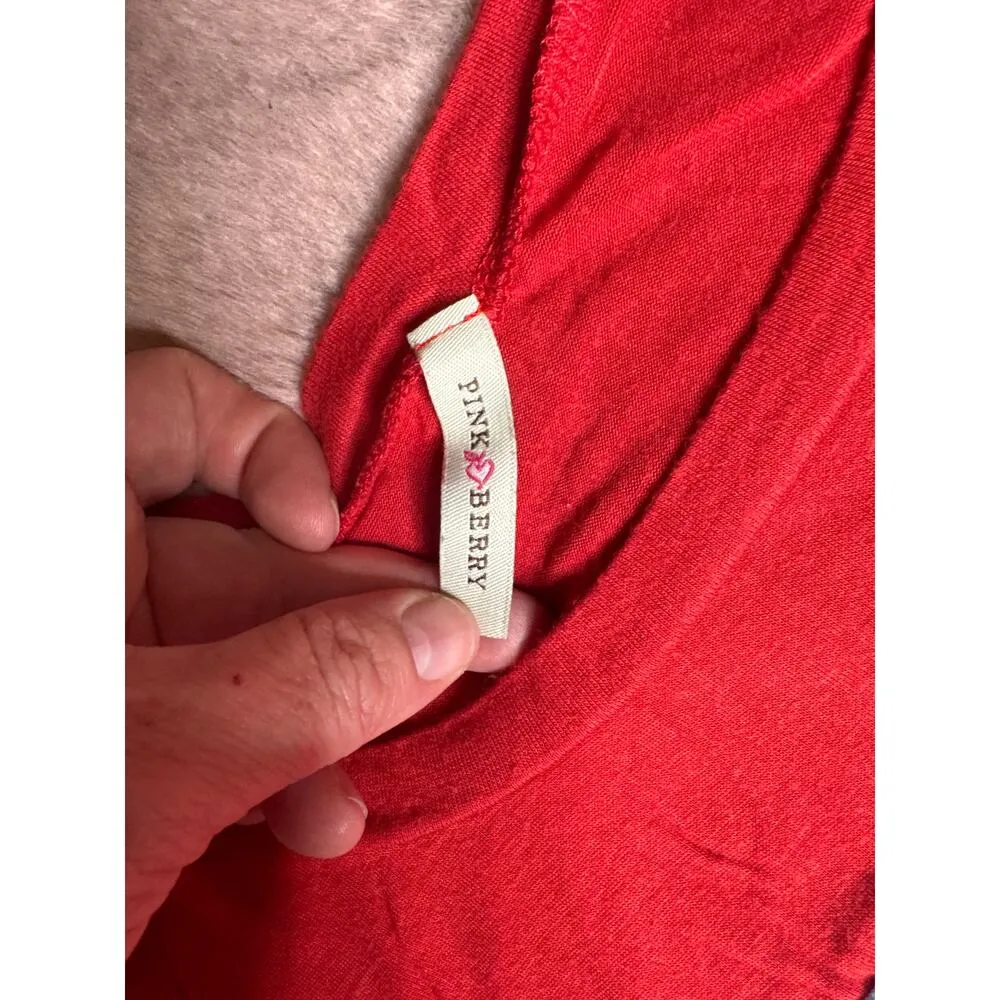 PINK BERRY Y2K Red Baby Tee Gold Heels “CHANGE” Graphic Women’s Small - Image 5