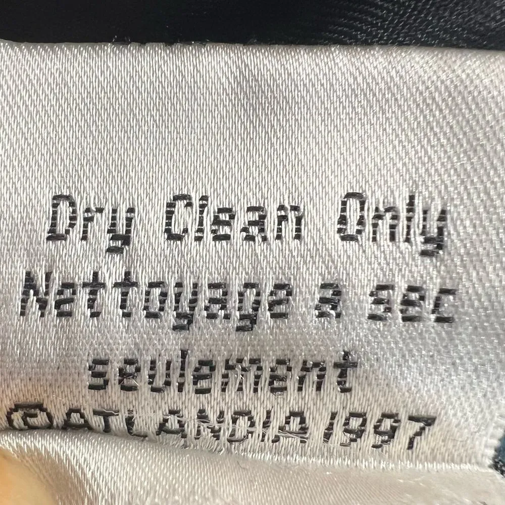 Vintage Icelandic Design Floral Embroidery Wool Cardigan Sweater Blue Size M - Image 8