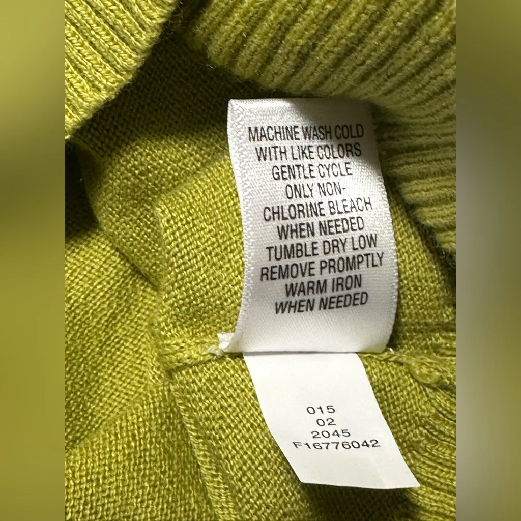 Merona Tank Top Women’s Size XL Lime Green Ruffled Sleeveless Cotton Blend New‎ - Image 9